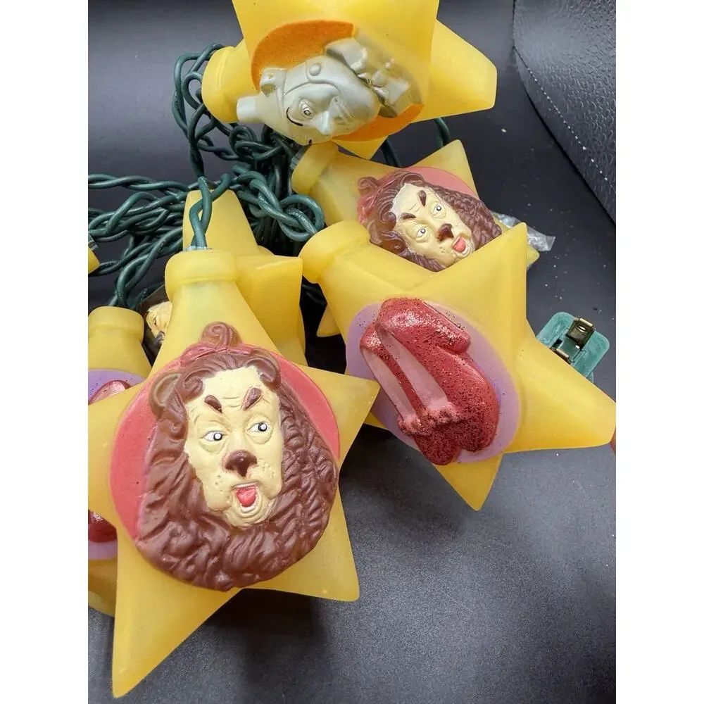 Kurt Adler Wizard Of Oz Lights Characters And Ruby Slippers *Needs Fuse -LO18